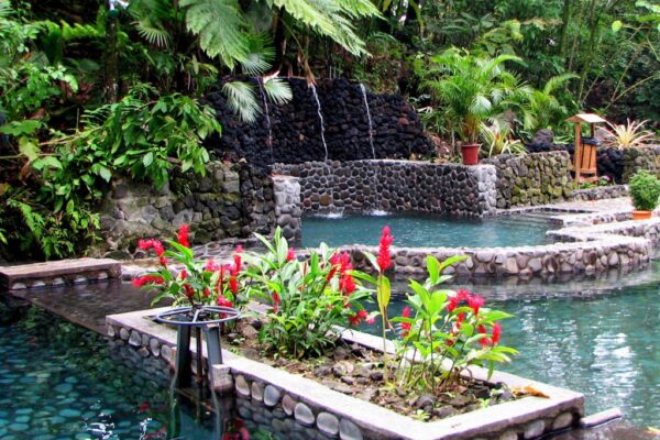 Hot Pool and Cold Pool with Natural Shower